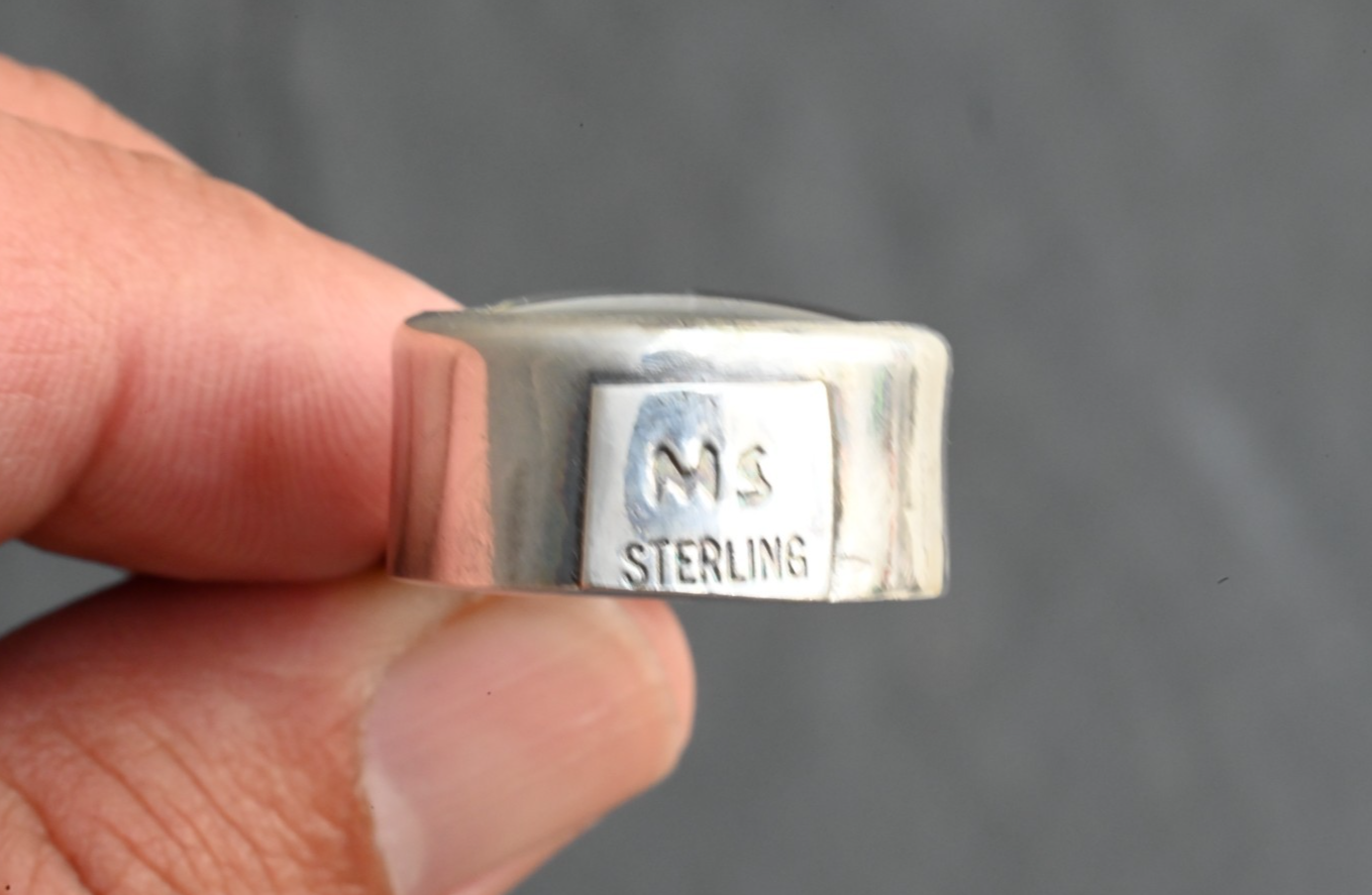 Handmade & Signed Sterling Silver Southwest 10x Jewelers Loupe with Butterfly4