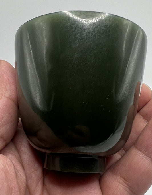 Very Rare & Genuine Chinese Antique 18th C. Qianlong Jade Cup Mark & Period1