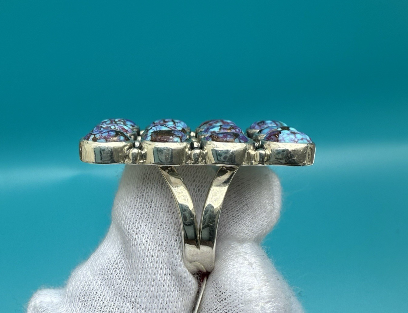 Beautiful Sterling Silver Southwest Style Ring w/ Amazing Turquoise 4