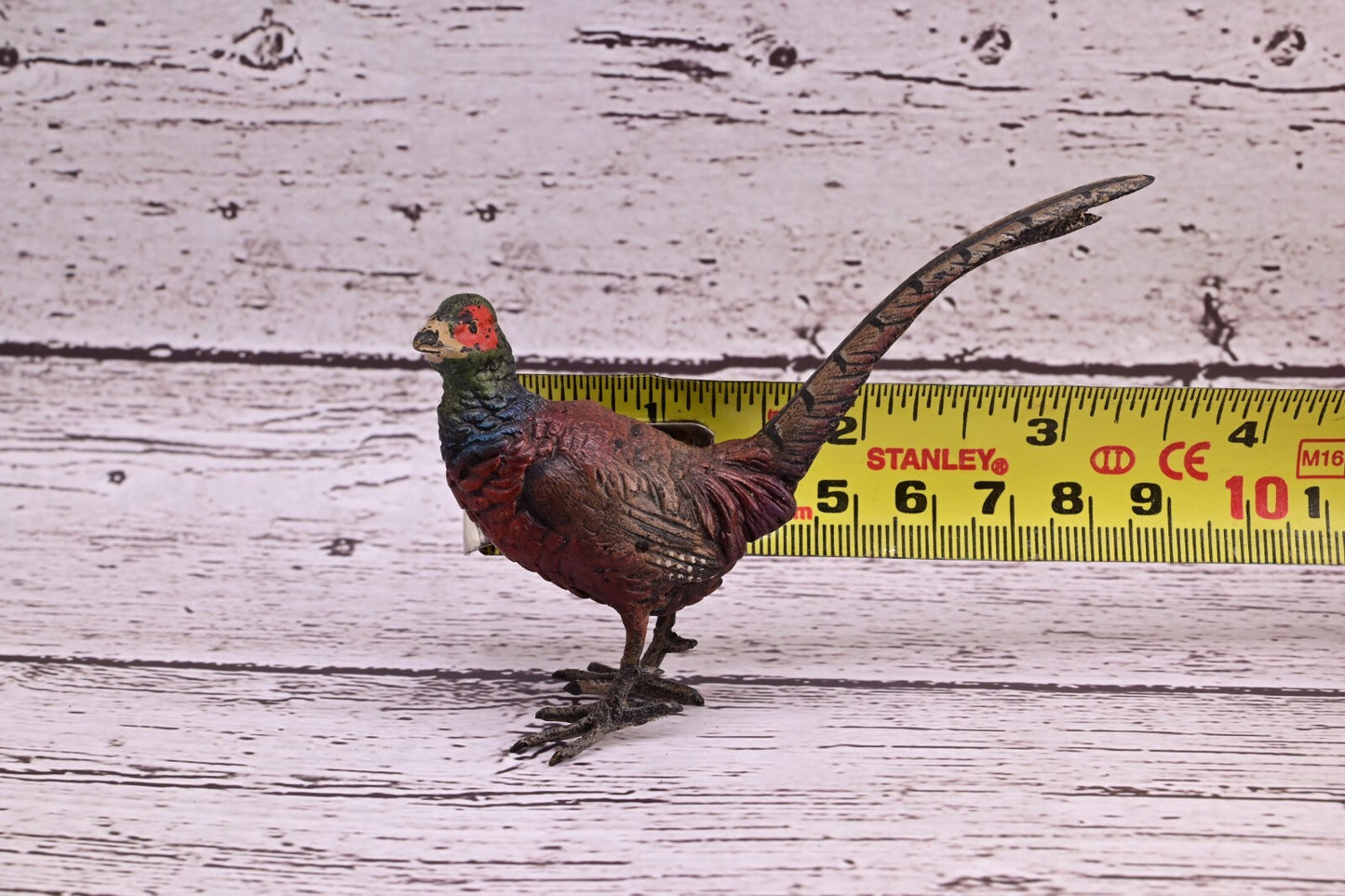 Stunning Antique Austrian Vienna Cold Painted Bronze of Ring Neck Pheasant14
