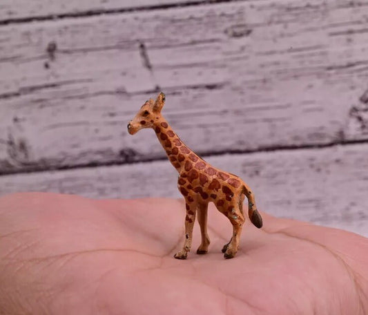Collectible Antique Austrian Vienna Cold Painted Bronze Figure of Little Giraffe1