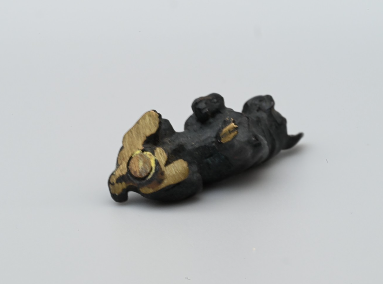Antique French or Austrian Vienna Cold Painted Bronze Figure of French Bulldog5