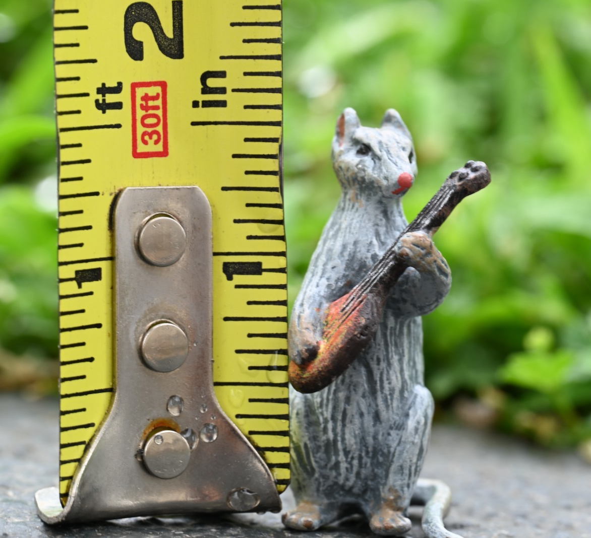 Fritz Bermann Austrian Vienna Cold Painted Bronze Mouse / Rat Playing a Mandolin5