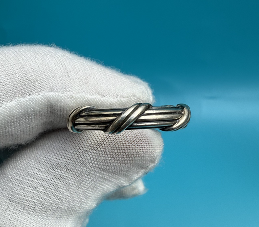 Elegant Twisted Rope Design Sterling Silver Ring by Peter Thomas Roth1
