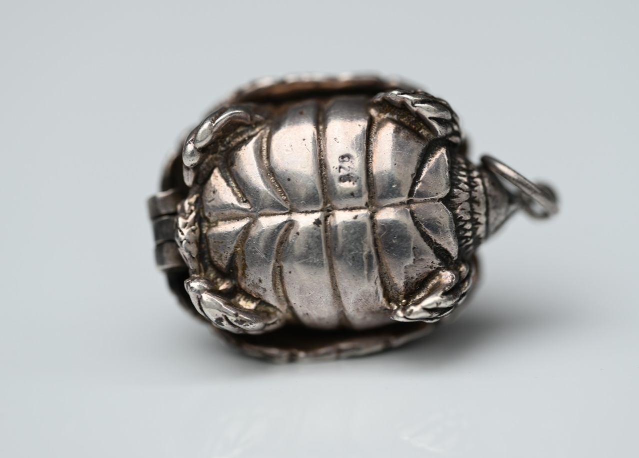 Awesome Sterling Silver Tortoise Pendant with Hidden Compartment5