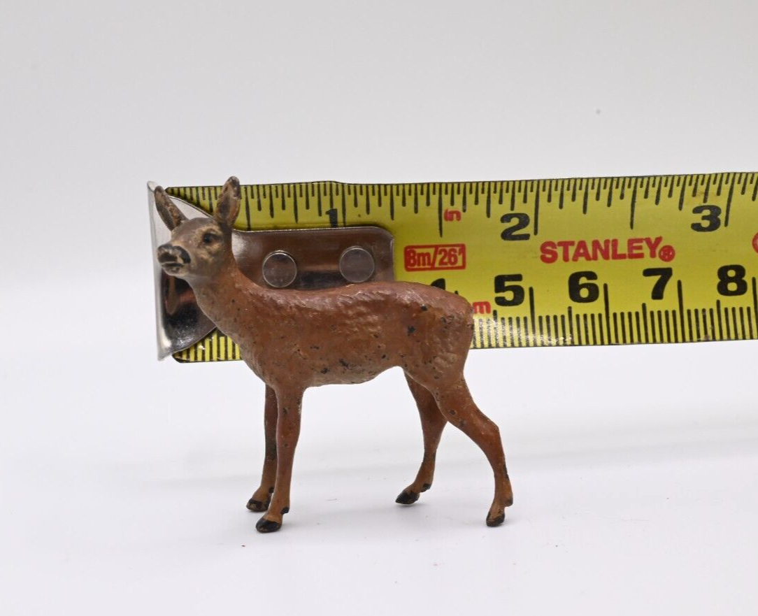 Beautiful Little Antique Austrian Vienna Cold Painted Bronze Figure of Deer5