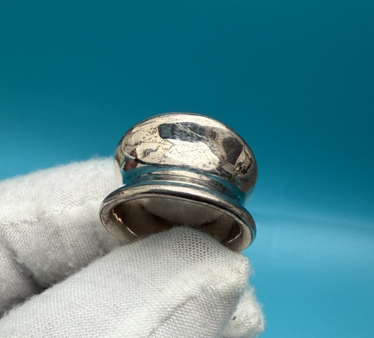 Sturdy Solid Sterling Silver Ring by Milor Italy1