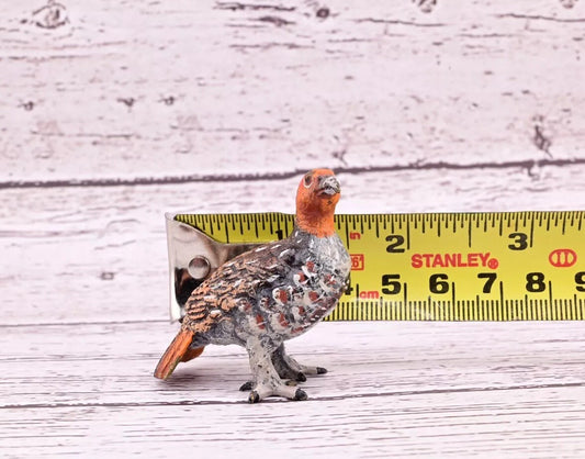 Antique Austrian Vienna Cold Painted Bronze Figure of Partridge Game Bird1