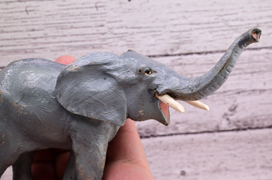 Nicely Detailed Antique Austrian Vienna Cold Painted Bronze Figure of Elephant1