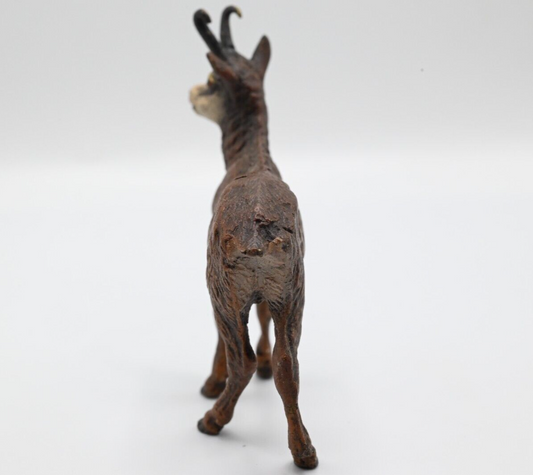 Gorgeous Antique Austrian Vienna Cold Painted Bronze Figure of Papo Chamois Goat1