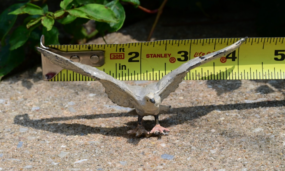 Early German Cold Painted White Metal Figure of Elegant White Bird 6
