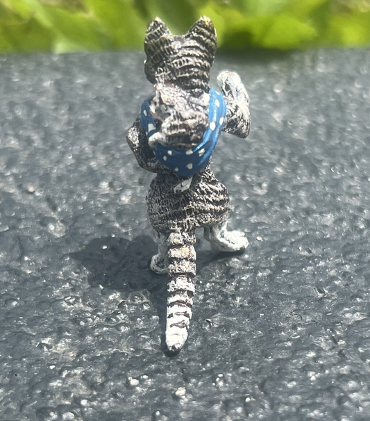 Unique Austrian Vienna Cold Painted Bronze Figure of Mother Cat Carrying Kitten1