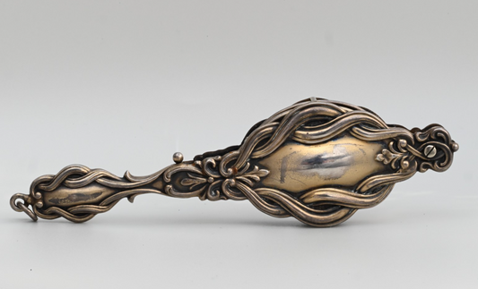Antique Victorian Art Nouveau Sterling Silver Lorgnette With Repousse Handle1