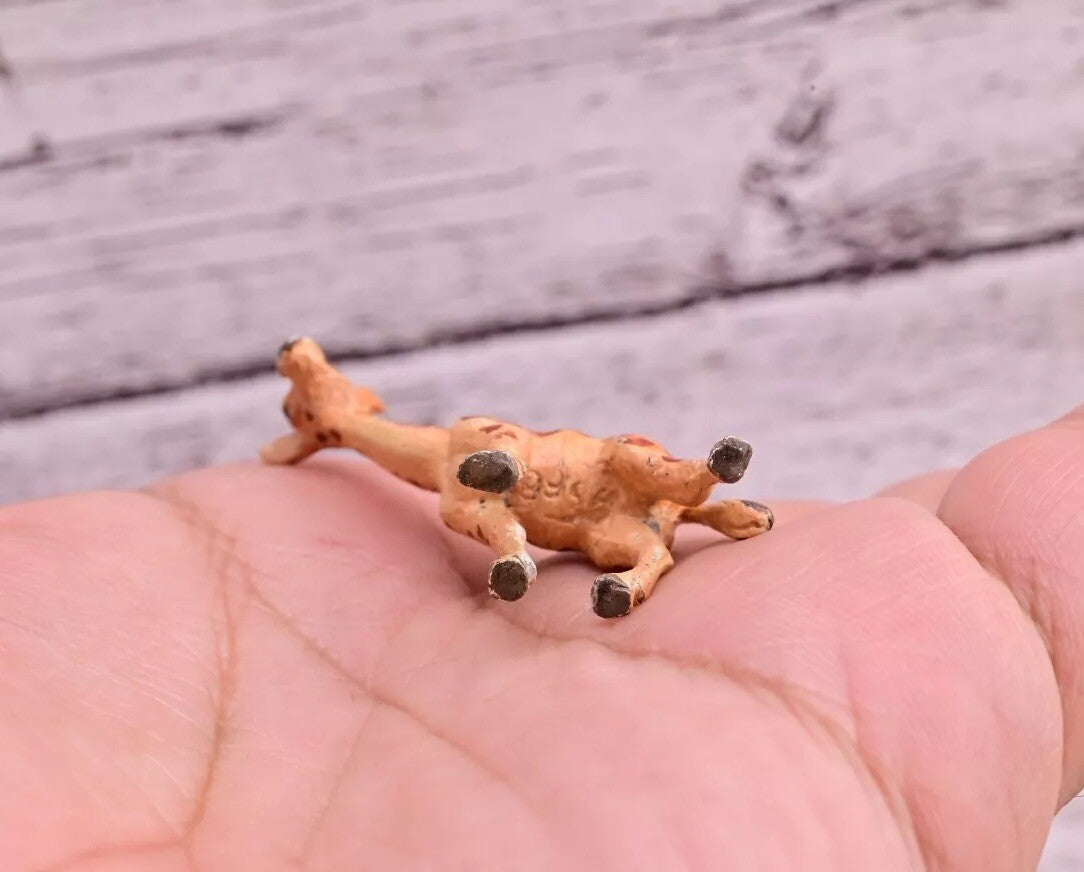 Cute Antique Austrian Vienna Cold Painted Bronze Figure of Small Giraffe11