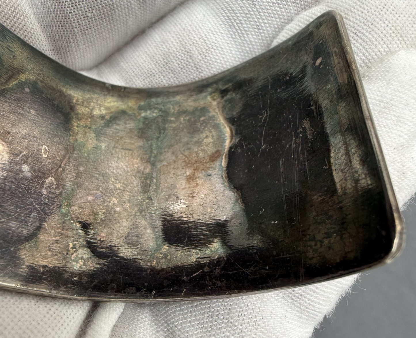 Awesome Vintage Egyptian Revival Tutankhamun 900 Middle East Silver Cuff Bangle10