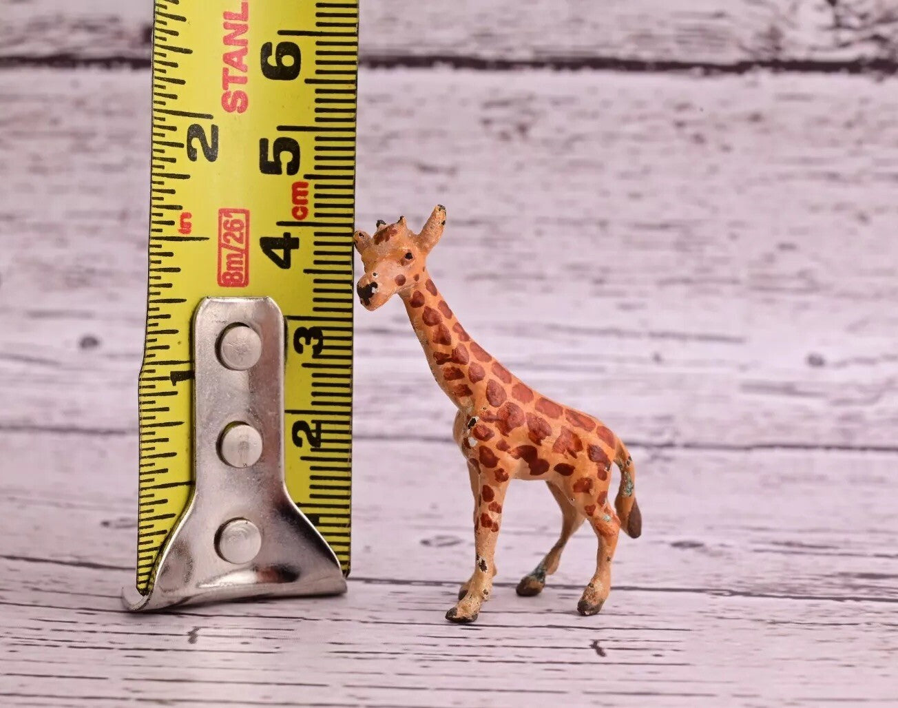 Collectible Antique Austrian Vienna Cold Painted Bronze Figure of Little Giraffe11
