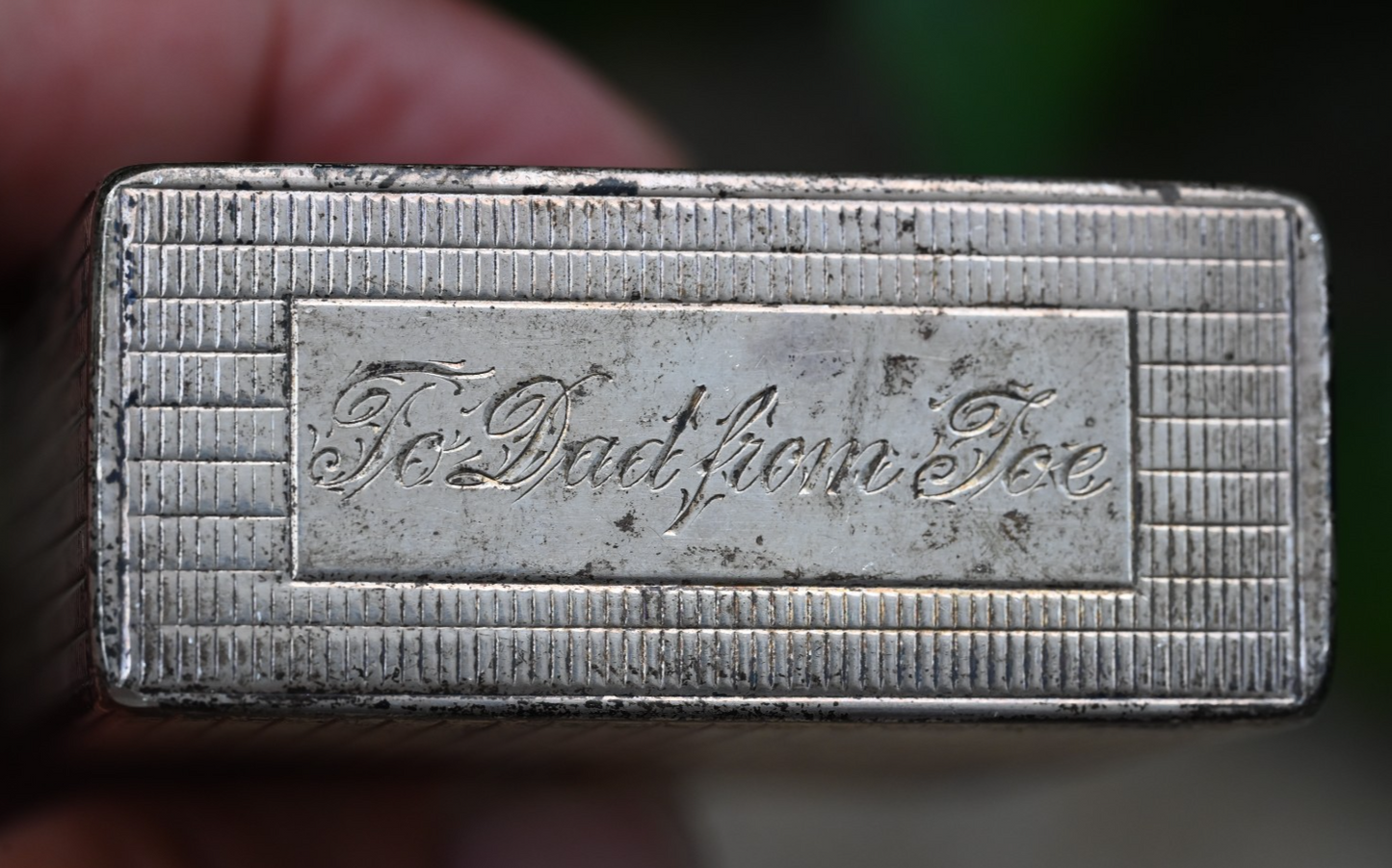 Vintage or Antique Sterling Silver Cigarette / Cigar Safe Case5