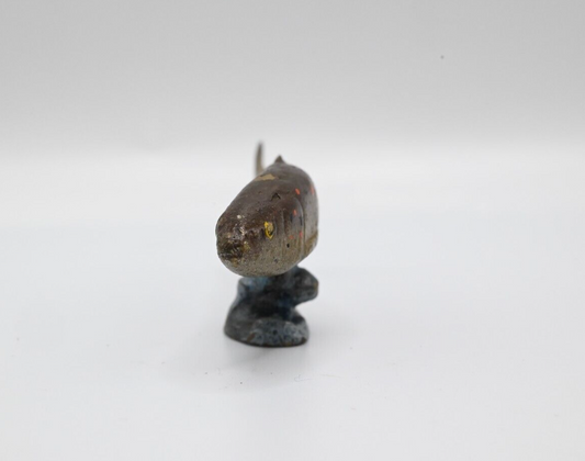 Rare Antique Austrian Vienna Cold Painted Bronze Figure of Fish1