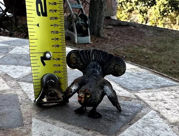 Small Antique Austrian Vienna Cold Painted Bronze Figure of Turkey6