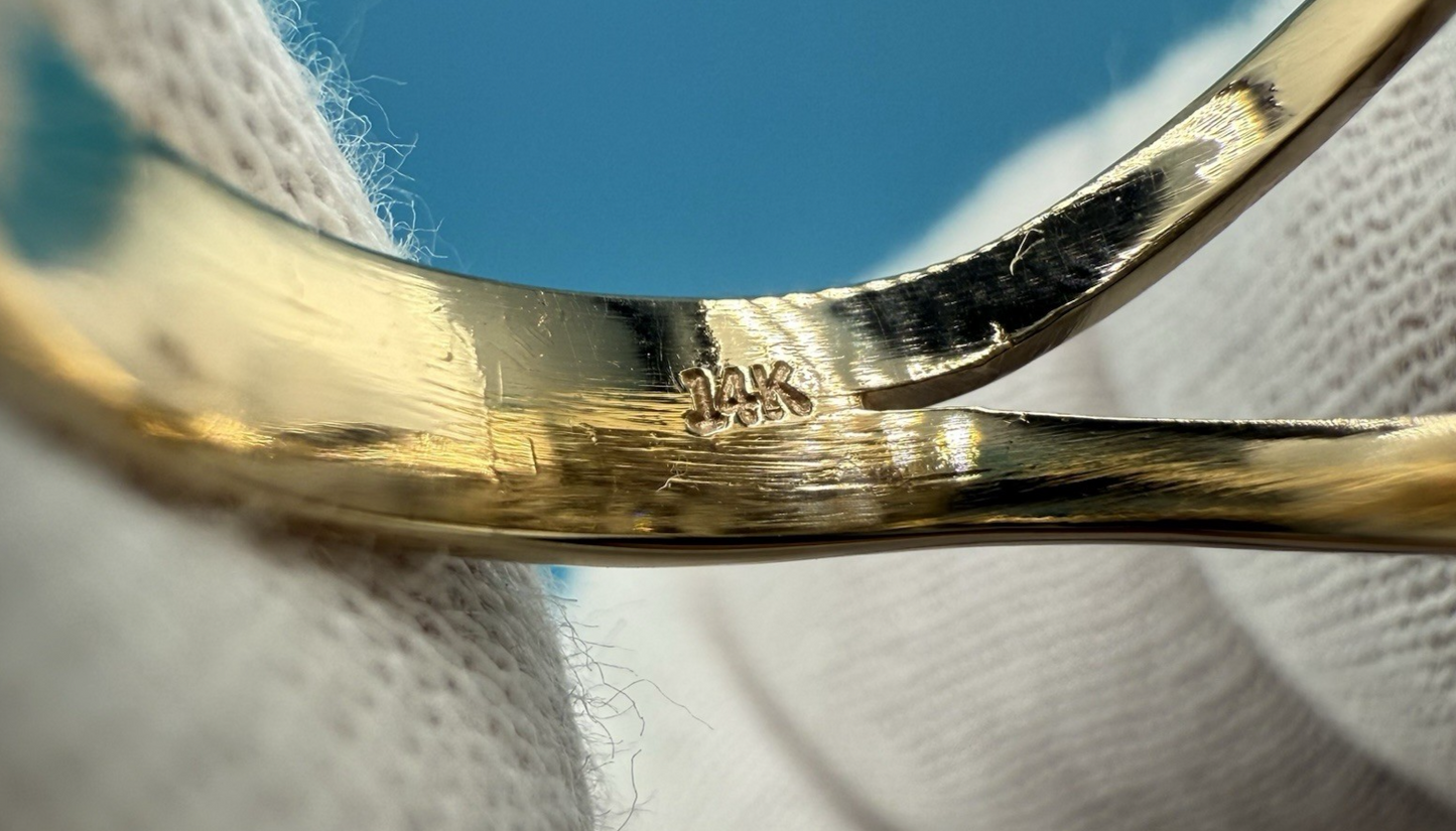 Gorgeous 14k Yellow Gold Ring W/ Natural High Quality Diamonds5