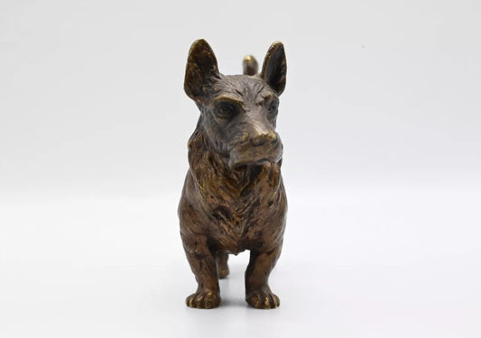 Wonderful Antique Bronze Figure Of Scottish Terrier Possibly German Or French1