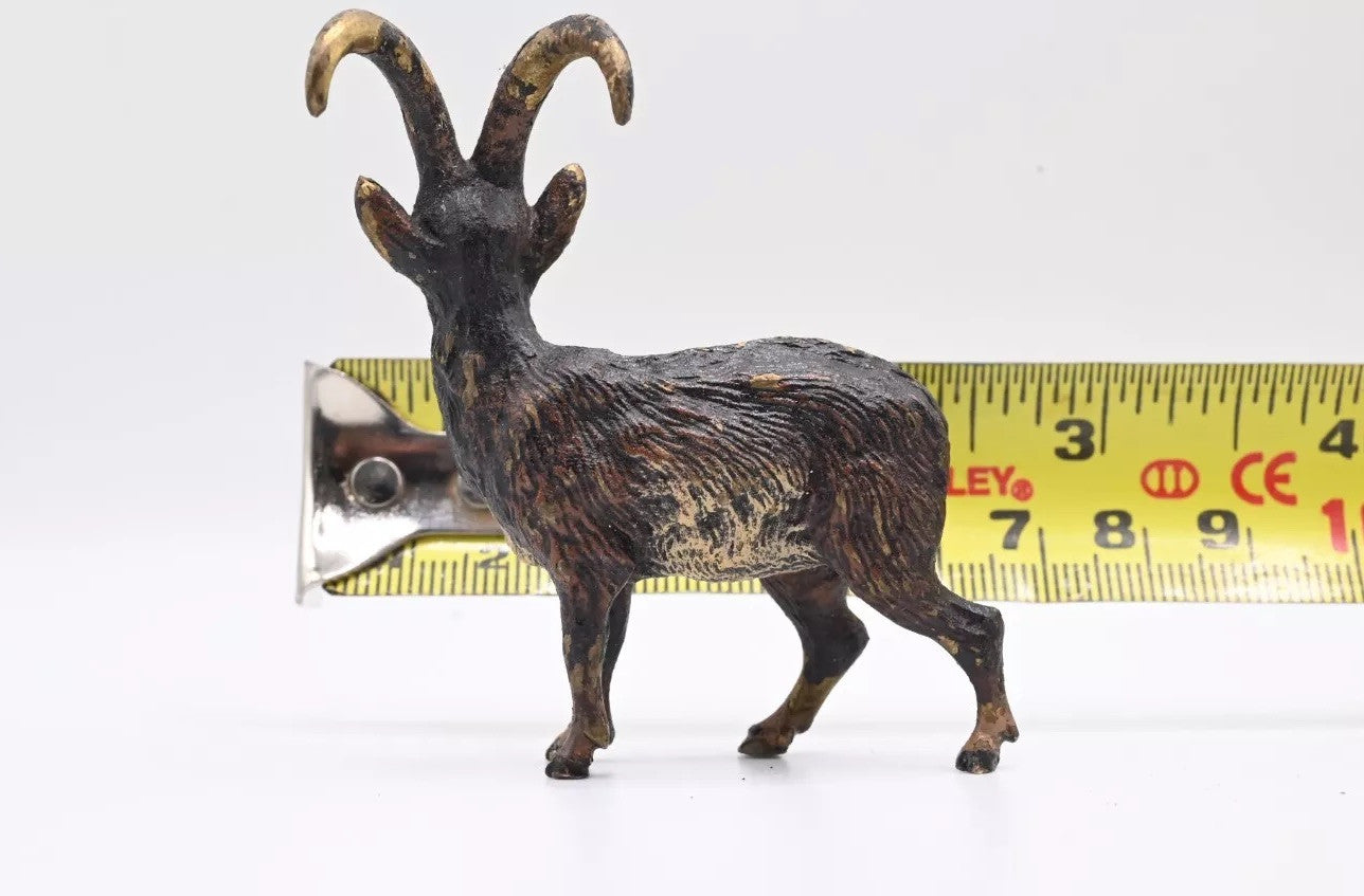 Awesome Antique Austrian Vienna Cold Painted Bronze of Mountain Goat5