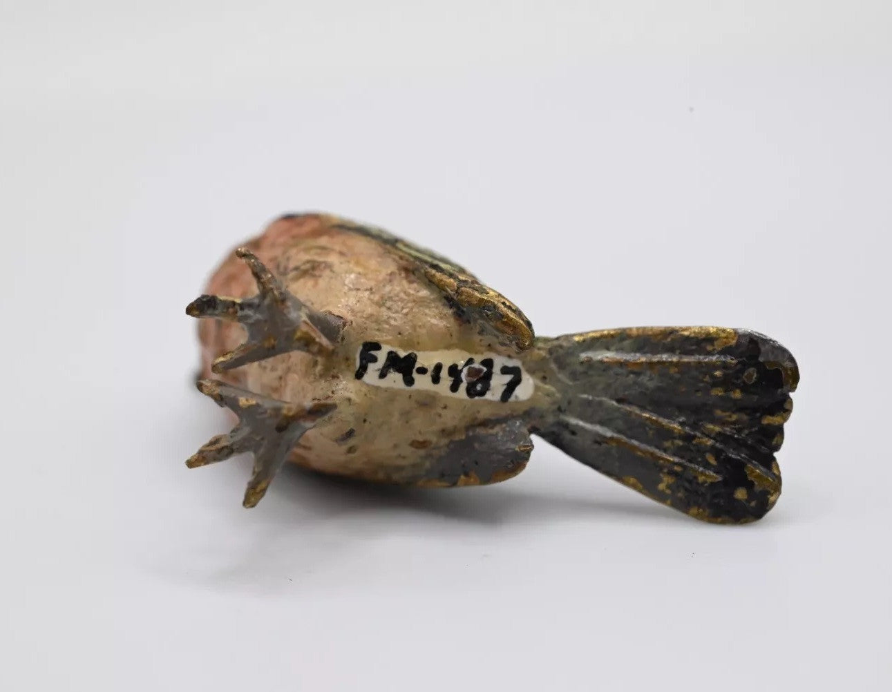Lovely 1900s Antique Austrian Vienna Cold Painted Bronze European Robin6