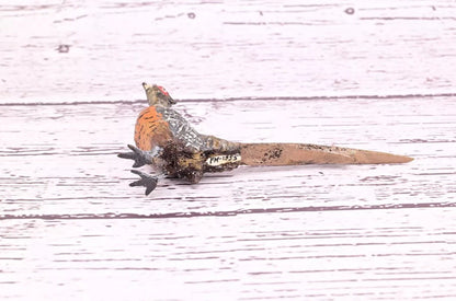 Amazing Antique Austrian Vienna Cold Painted Bronze Figure of Ring Neck Pheasant11