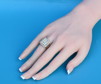 Gorgeous 14k Yellow Gold Ring W/ Natural High Quality Diamonds3