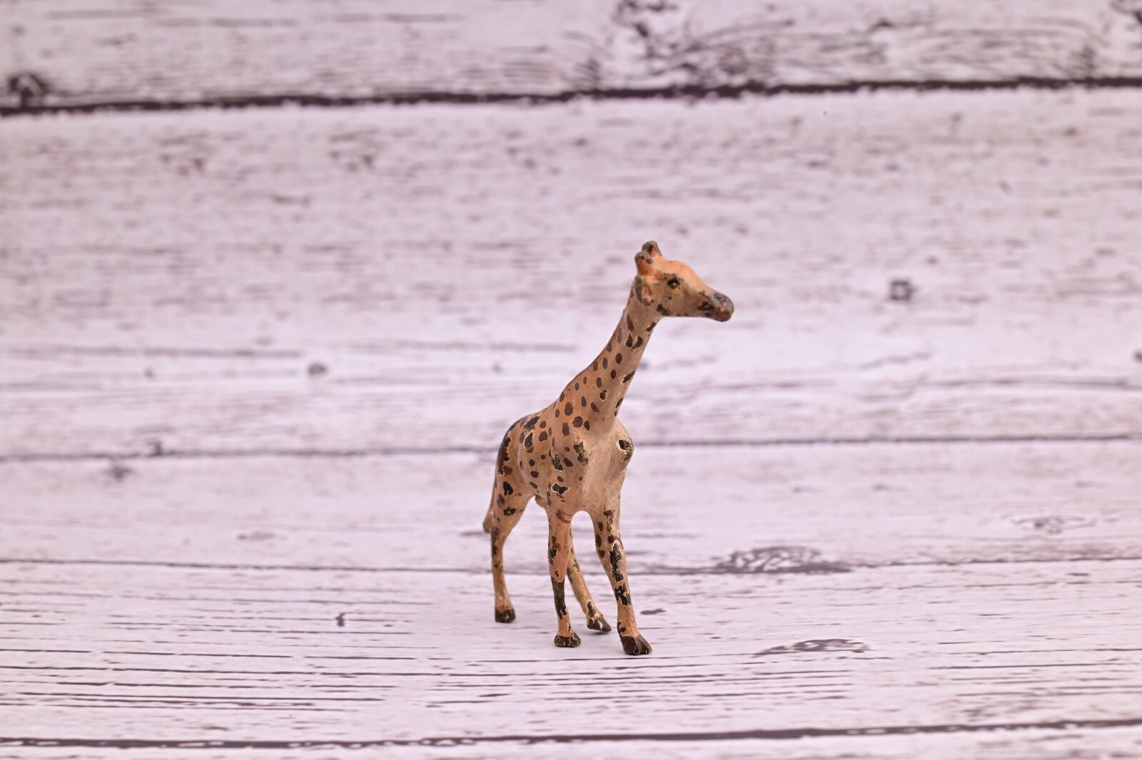 Nice Old Antique Austrian Vienna Cold Painted Bronze Figure of Giraffe2