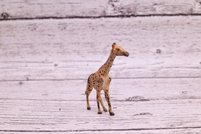 Nice Old Antique Austrian Vienna Cold Painted Bronze Figure of Giraffe2