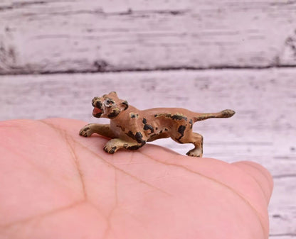 Rare Antique Austrian Vienna Cold Painted Bronze Figure of Lioness6