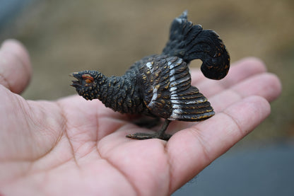 Extremely Detail Antique Cold Painted Austrian Vienna Bronze of a Wild Turkey2
