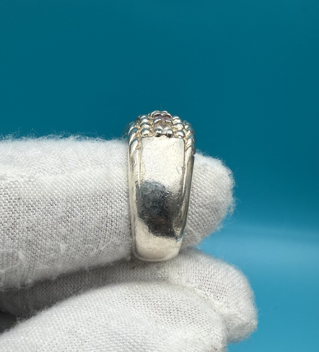 Beautiful Sterling Silver & Multi-Colored Cubic Zirconia Ring by Judith Ripka 3