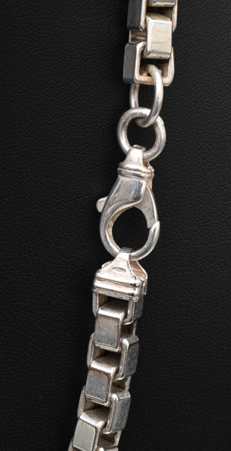 Heavy Unisex Italian Sterling Silver 22" L  7 mm Box / Rolo Link Chain Necklace3