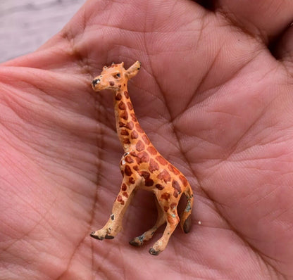 Collectible Antique Austrian Vienna Cold Painted Bronze Figure of Little Giraffe7
