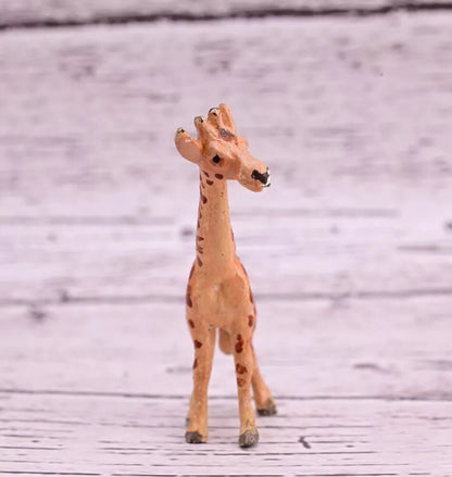 Cute Antique Austrian Vienna Cold Painted Bronze Figure of Small Giraffe10