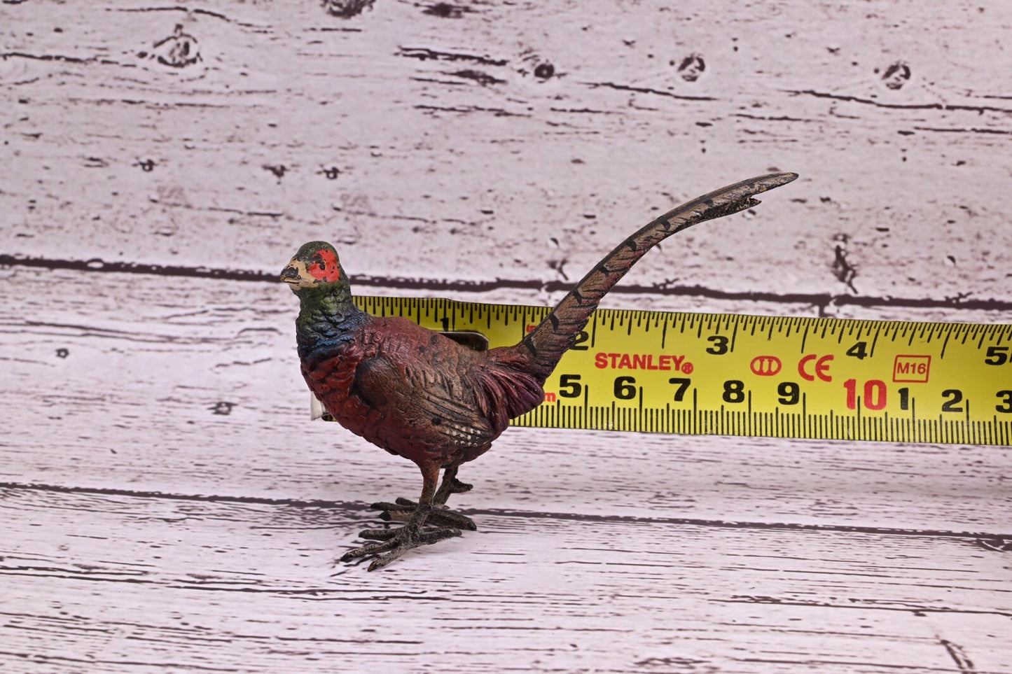 Stunning Antique Austrian Vienna Cold Painted Bronze of Ring Neck Pheasant13
