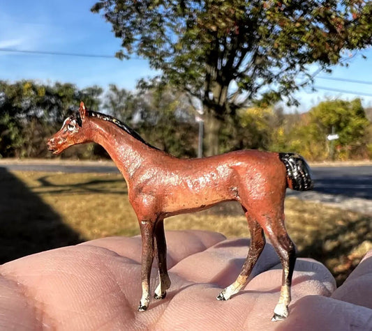 Original Antique Austrian Vienna Cold Painted Bronze Figure of Horse0