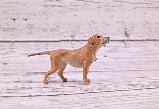 Antique 1900s Austrian Vienna Cold Painted Bronze Figure of Labrador Retriever0