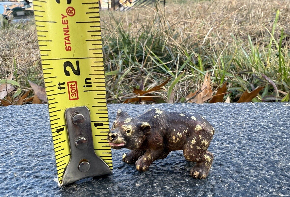 Antique Austrian Vienna Cold Painted Bronze Figure of Brown Grizzly Bear5