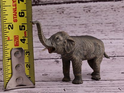 Detailed Old Antique Austrian Vienna Cold Painted Bronze Figure of Elephant9