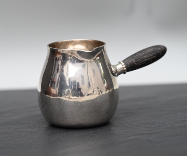 Georg Jensen Sterling Silver 3-Piece Tea / Coffee Set with Blossom Pattern Tray9