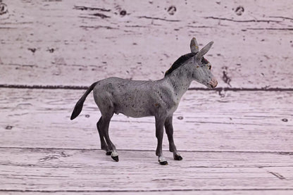 Antique Austrian Vienna Cold Painted Bronze Figure of Donkey with Red Eyepatch4