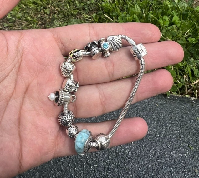 Gorgeous Vintage PANDORA Sterling Silver Charm Bracelet 3