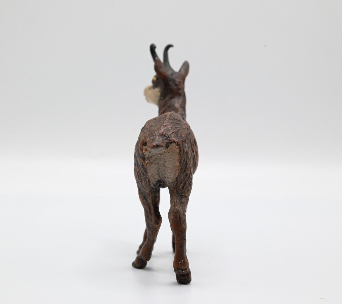 Life-like Antique Austrian Vienna Cold Painted Bronze Figure of Chamois Deer4