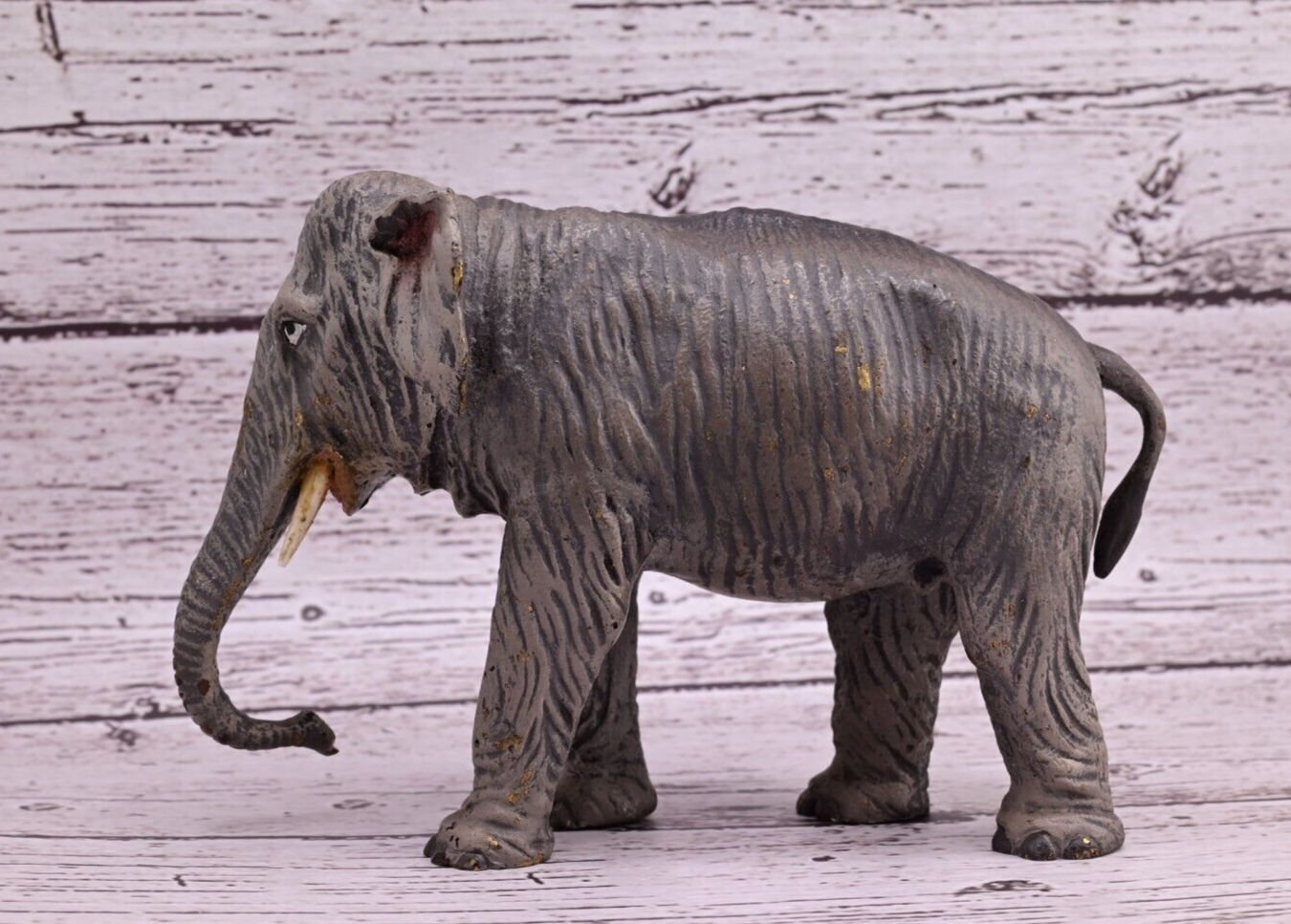 Majestic Antique Austrian Vienna Cold Painted Bronze Figure of Elephant2