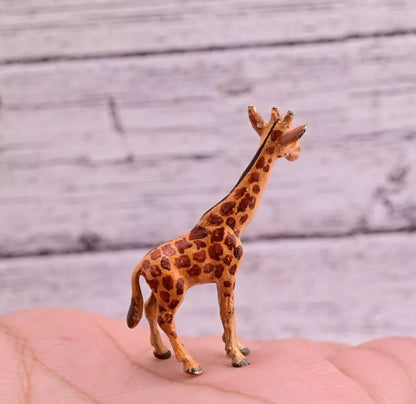 Lovely Antique Austrian Vienna Cold Painted Bronze Figure Little Giraffe3