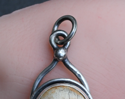 Vintage Signed Sterling Silver Southwest Jewelers Loupe with Human Skull Motif2