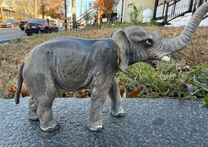 Very Large Antique Austrian Vienna Cold Painted Bronze Figure of Elephant4